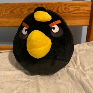 Angry birds black plush toy